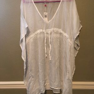 White Sheer Beach Coverup